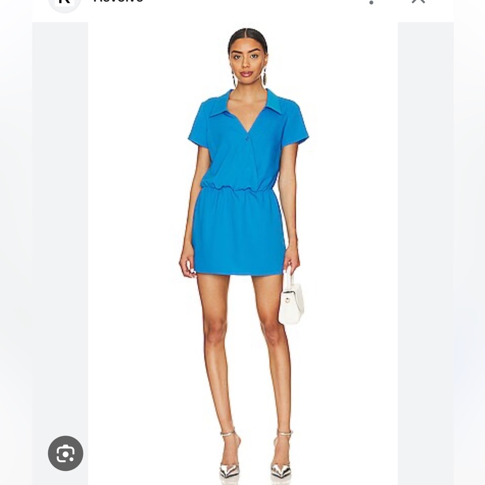 Amanda Uprichard Reya Romper, Size S in Sky